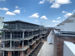 Cập nhật tiến độ xây dựng khu Shophouse Hacom Mall tháng 5/2021